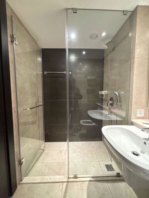 Bathroom in 4 BHK Apartment at Panchshil Towers, Kharadi – for Rent