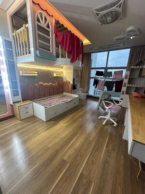 Bedroom in 3.5 BHK Apartment at Panchshil Towers, Kharadi – for Rent