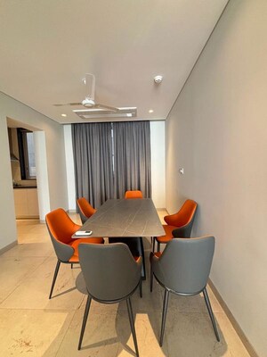 Dining area in 3.5 BHK Apartment at Panchshil Towers, Kharadi – for Rent