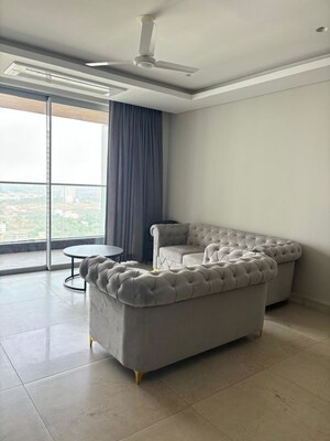 Living Room in 3.5 BHK Apartment at Panchshil Towers, Kharadi – for Rent