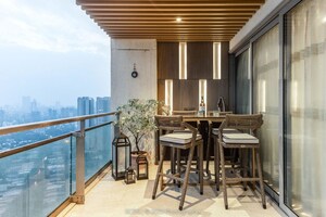 Balcony in 4 BHK Apartment at Imperial Heights Goregaon West, Goregaon West – for Rent