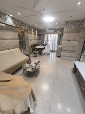 Living Room in 3.5 BHK Apartment at Motilal Nagar – for Rent