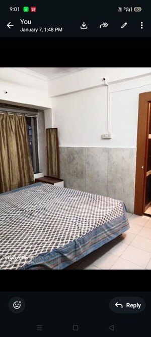 Bedroom in 2 BHK Apartment at Ambe Bhavan, Vashi Sector 12 – for Rent