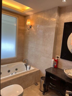 Bathroom in 4 BHK Builder Floor at Safdarjung Development Area – for Rent