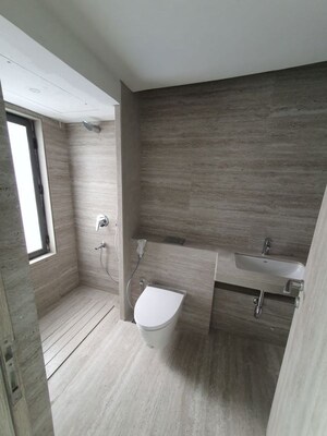 Bathroom in 3 BHK Apartment at Rustomjee Bandstand Cama, Bandra West – for Sale