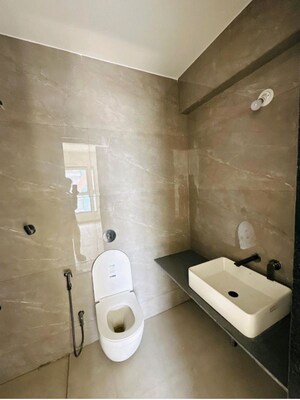 Bathroom in 3 BHK Apartment at Unique K Shire, Punawale – for Rent