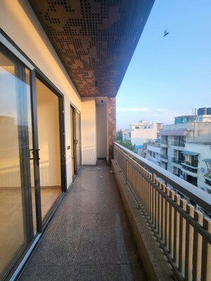 Balcony in 3 BHK Builder Floor at Greater Kailash I – for Rent