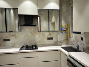 Kitchen in 3 BHK Builder Floor at Greater Kailash I – for Rent