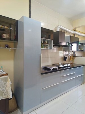 Kitchen in 3 BHK Apartment at L&T Raintree Boulevard, Hebbal – for Rent