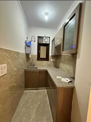 Kitchen in 2 BHK Builder Floor at Palm Residency Chhatarpur, Chattarpur – for Rent