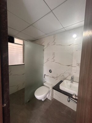 Bathroom in 3 BHK Apartment at Goel Ganga Serio, Kharadi – for Rent