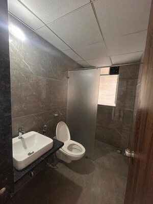Bathroom in 3 BHK Apartment at Goel Ganga Serio, Kharadi – for Rent