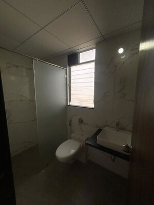 Bathroom in 3 BHK Apartment at Goel Ganga Serio, Kharadi – for Rent