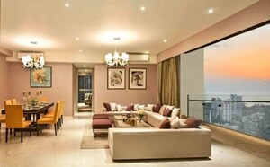 Living Room in 3 BHK Apartment at Runwals The Reserve, Worli – for Sale