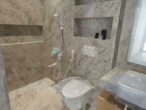 Bathroom in 3 BHK Apartment at Indiabulls Sky Forest, Lower Parel – for Rent