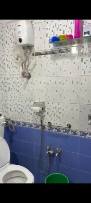 Bathroom in 3 BHK Apartment at Rutu Park Majiwada, Thane West – for Rent