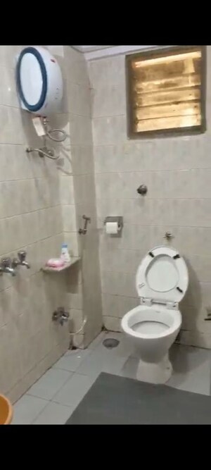 Bathroom in 3 BHK Apartment at Rutu Park Majiwada, Thane West – for Rent