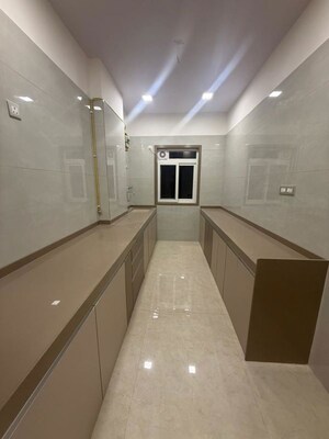 Kitchen in 2 BHK Apartment at Ashirvad CHS, Majiwada – for Rent