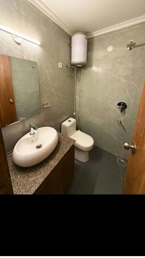 Bathroom in 2 BHK Apartment at Palm Residency Chhatarpur, Chattarpur – for Rent