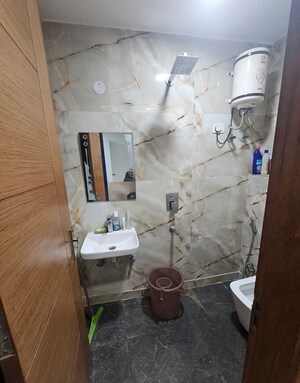 Bathroom in 1 BHK Builder Floor at Saket – for Rent