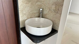 Bathroom in 2 BHK Apartment at Giritirtha Solasta, Ravet – for Rent