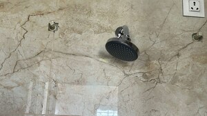 Bathroom in 2 BHK Apartment at Giritirtha Solasta, Ravet – for Rent