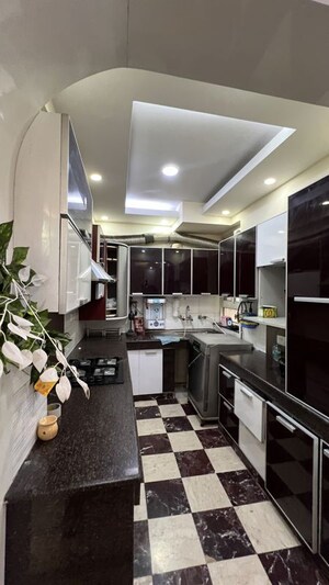 Kitchen in 3 BHK Apartment at Sector 6 Dwarka – for Rent