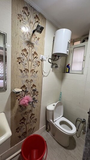 Bathroom in 3 BHK Apartment at Sector 6 Dwarka – for Rent