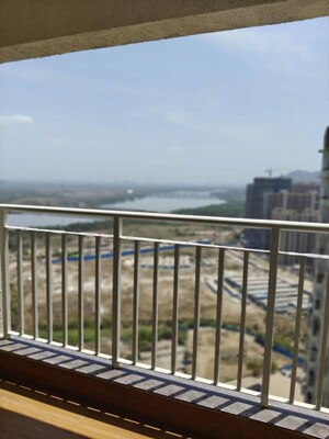 Balcony in 2 BHK Apartment at Lodha Amara, Kolshet Road – for Rent