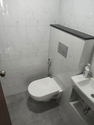 Bathroom in 2 BHK Apartment at Piramal  Vaikunth Cluster 4, Balkum Pada – for Rent