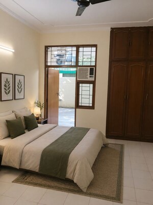 Bedroom in 3 BHK Builder Floor at Ansal API Esencia, Sector 67 – for Rent