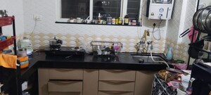 Kitchen in 1 BHK Apartment at Shree Sai Glamour Residency, Ravet – for Rent