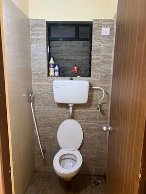 Bathroom in 1 BHK Apartment at Raunak City, Kalyan West – for Rent