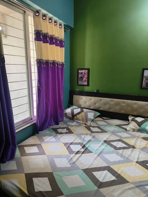 Bedroom in 1 BHK Apartment at Alliance Nisarg, Wakad – for Rent