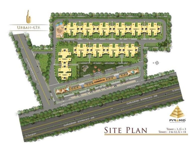 Master Plan, pyramid-urban-homes-3 2 Bedroom 691 Sq.Ft. Apartment In Sector 67a Gurgaon 10342626