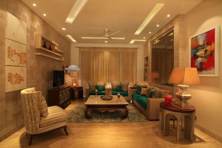 Living Room, ambience-creacions 3 Bedroom 1860 Sq.Ft. Apartment In Sector 22 Gurgaon 10343017