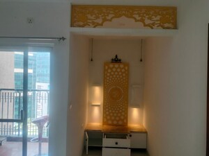 Living Room in 4 BHK Apartment at Prestige High Fields Gachibowli, Gachibowli – for Rent