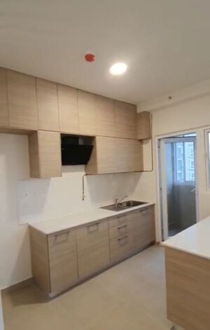 Kitchen in 3 BHK Apartment at Bhartiya City Nikoo Homes II, Thanisandra Main Road – for Rent