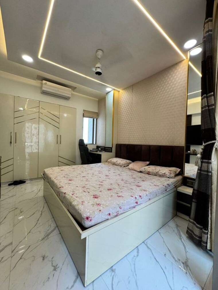 Bedroom, lodha-splendora 3 Bedroom 1350 Sq.Ft. Apartment In Ghodbunder Road Thane 10343334