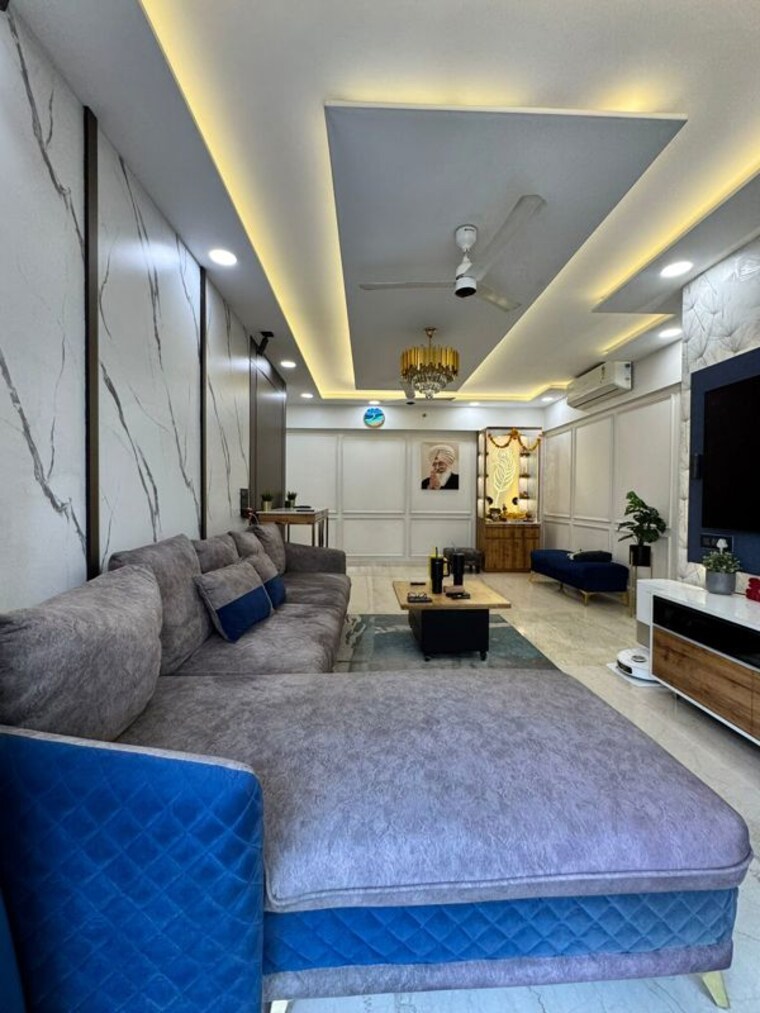 Living Room, lodha-splendora 3 Bedroom 1350 Sq.Ft. Apartment In Ghodbunder Road Thane 10343334