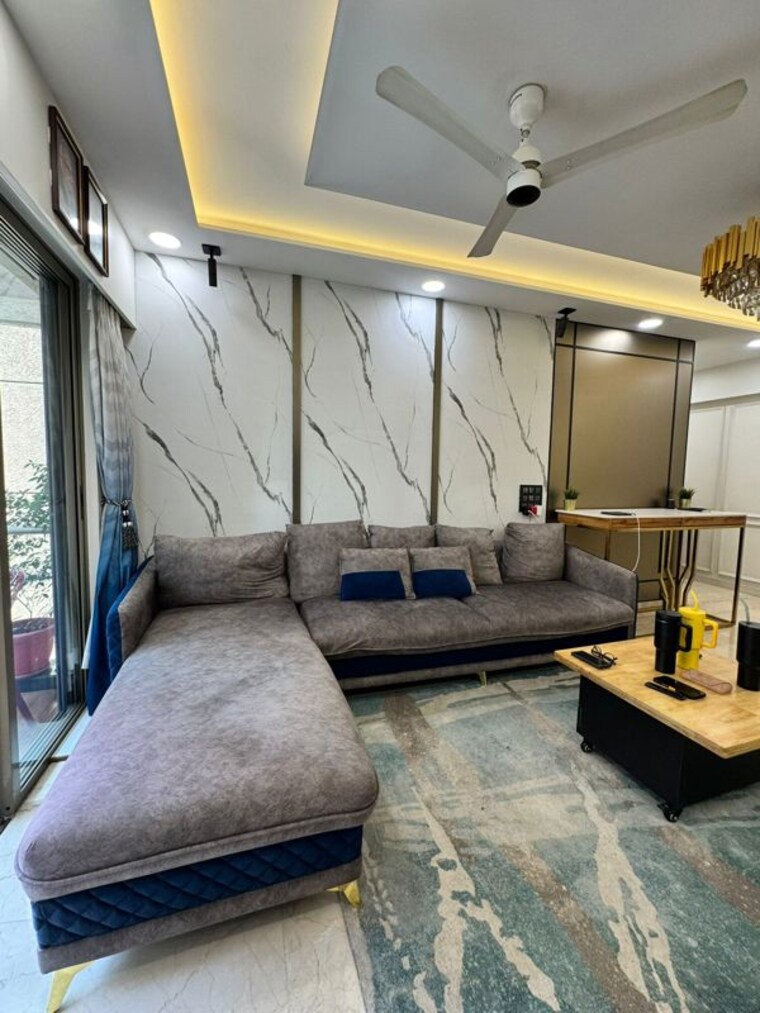 Living Room, lodha-splendora 3 Bedroom 1350 Sq.Ft. Apartment In Ghodbunder Road Thane 10343334