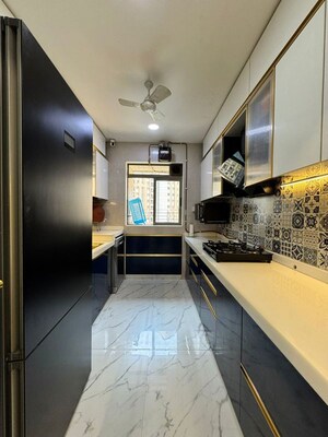 Kitchen in 3 BHK Apartment at Lodha Splendora, Ghodbunder Road – for Sale