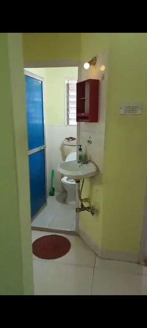 Washroom in 1 BHK Apartment at Swastik Residency Phase II CHS Ltd, Ghodbunder Road – for Rent