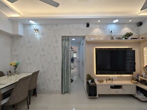 Living Room in 2 BHK Apartment at Rustomjee Urbania Azziano, Thane West – for Rent