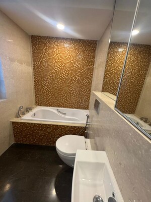 Bathroom in 3 BHK Apartment at Lodha Worli, Worli – for Rent