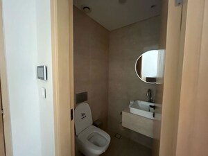 Bathroom in 3 BHK Apartment at Lodha World View, Worli – for Rent