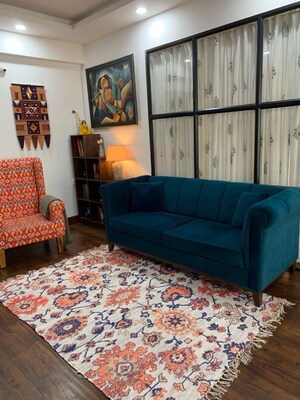 Living Room in 3 BHK Apartment at Candeur Landmark, Varthur – for Rent