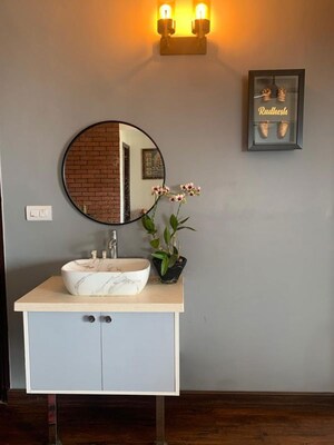 Bathroom in 3 BHK Apartment at Candeur Landmark, Varthur – for Rent