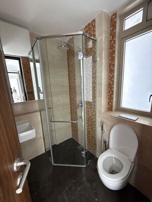 Bathroom in 3 BHK Apartment at Lodha Worli, Worli – for Rent