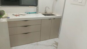 Bathroom in 2 BHK Apartment at Prescon Midtown Bay, Mahim West – for Rent